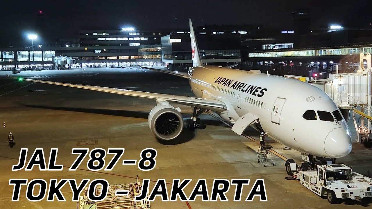 JAPAN AIRLINES 7878 Tokyo Narita to Jakarta, Indonesia in Economy