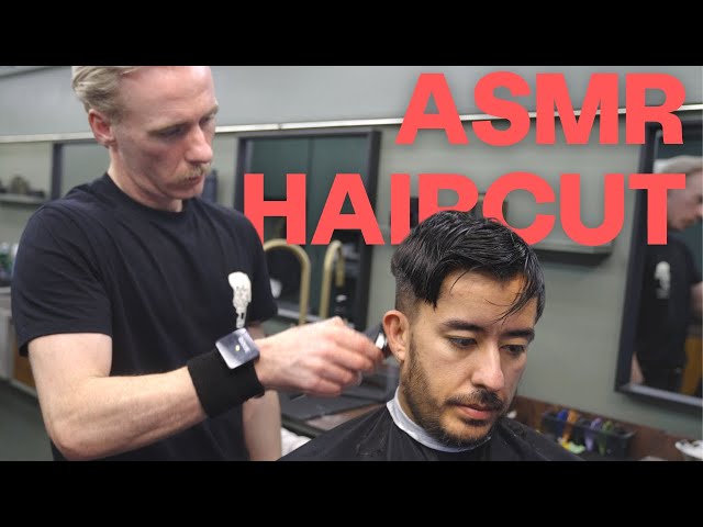 SILENT ASMR Haircut That Will Put You To Sleep - Nomad Barber, London class=