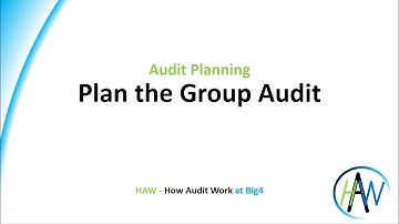 3.10 Audit Planning - Plan the Group Audit