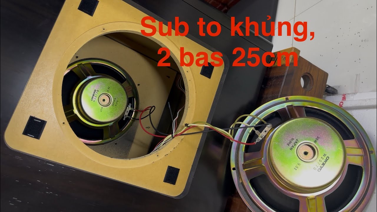 Sub Onkyo HTS-SW-10, 2 real 25cm bass, huge wooden box, very heavy