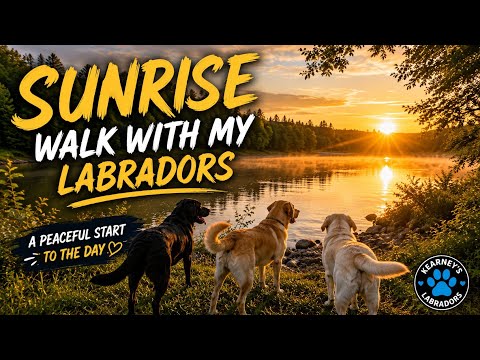 Grassy Fields in the Sunrise & Dog Stick Wars| A Peaceful Start to the Day.