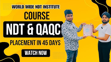 Elevate Your NDT Career: Level II  & QA/QC Certifications with Placement Guarantee | Join Now