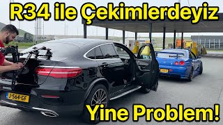 R34 GT-R ile Çekimlerdeyiz, Yine Problem! Bitmeyen R34 Yapmışız | Japonic