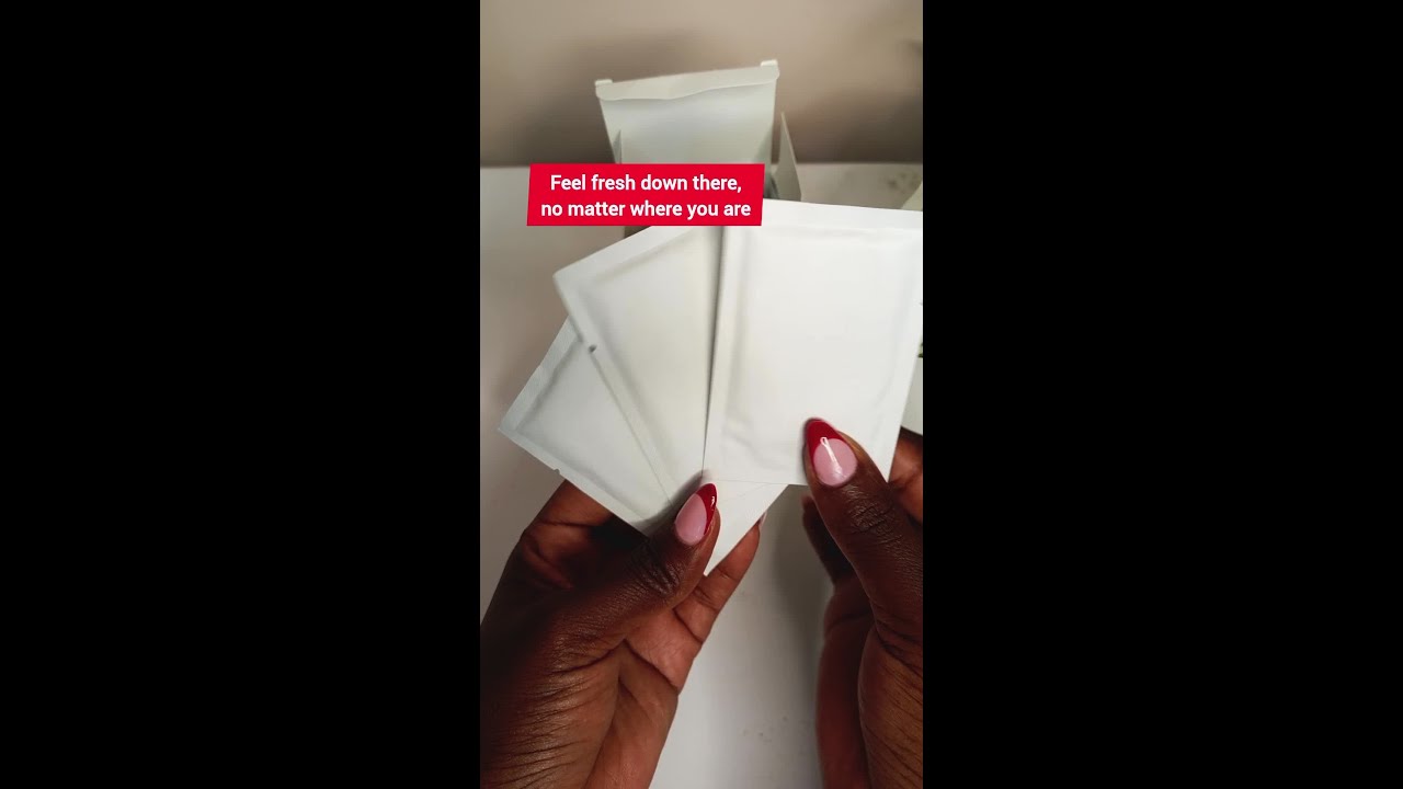 Intimate wipes for freshness on the go