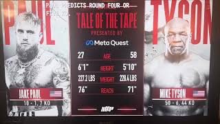 Jake Paul vs. Mike Tyson: The Tale of the Tape!