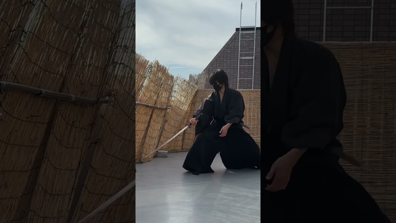 battojutsu 神速の抜刀術 達人風の袖拭き納刀をしたかった剣士/japanese katana