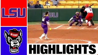 NC State vs #11 LSU Highlights | NCAA Softball Highlights | 2023 College Softball