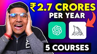 Prompt Engineering: Earn Crores Using AI 🤑 | 5 Free + Paid Courses 😍 [HINDI]