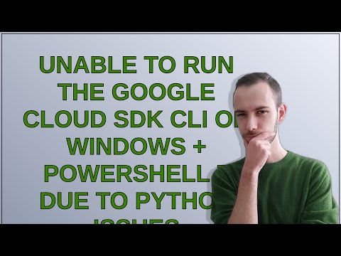 Unable to run the Google Cloud SDK CLI on Windows + Powershell 7 due to python issues