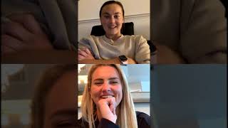 Caitlin Foord + Lindsey Horan chat football on IG Live