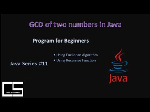 Finding GCD of two Numbers | Java |@CodingwithShameera1 - YouTube