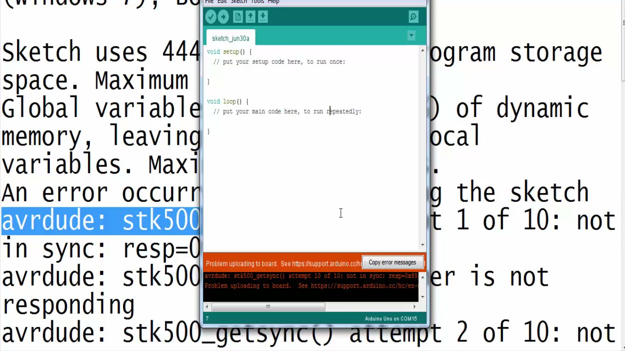 12-دوره اردينو للمبتدئين- حل مشكله  Fix Avrdude: Stk500_Recv(): Programmer Is Not Responding