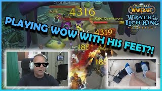 Dude Multiboxes by playing with his FEET?! | Daily Classic WoW Highlights #450 |