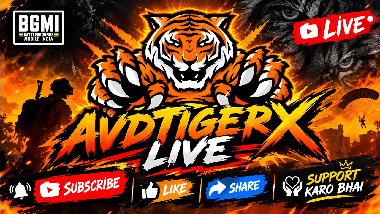 🔥 BGMI LIVE 🔴 🚨 Aaj Koi Nahi Bachega 😈 | Full Rada Gameplay 🔥 | BGMI live | AVDTigerXLive 🎮 D9 #bgmi