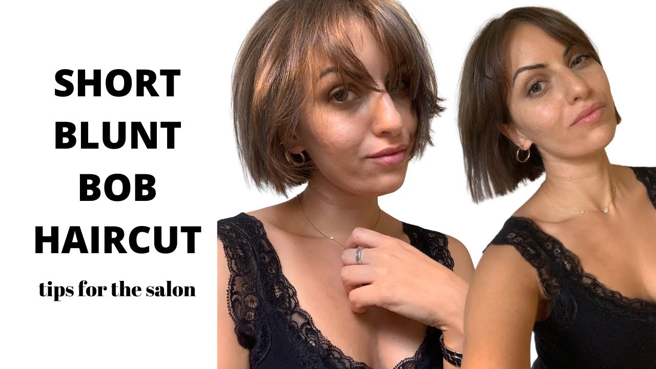 I Got A SHORT BOB HAIRCUT + Curtain Bangs & Here Are My Tips + Styling (Fine,  Thin Hair)| SKLPT'D - YouTube