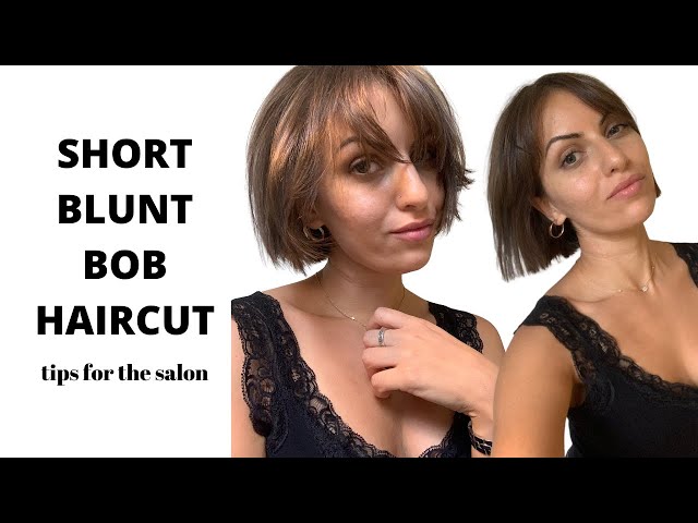 HOW TO STYLE A SHORT BLUNT BOB | EASY MESSY SHORT HAIR - YouTube