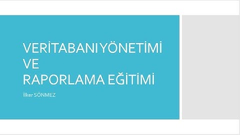 Türk Hava Kurumu Üniversitesi - SQL Atölyesi-2 #keşfet #keşfetteyiz #data #sql