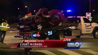Crash at 63rd, Swope Parkway injures 2