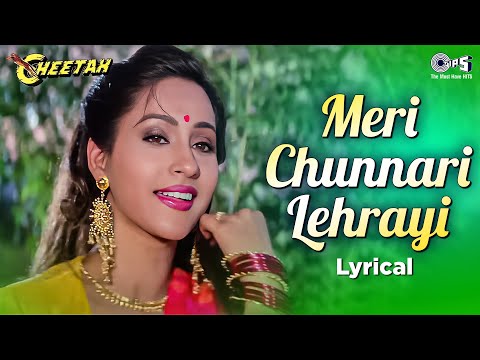 Meri Chunnari Lehrayi - Lyrical | Cheetah | Ashwini Bhave | Alka Yagnik | 90s Hits Hindi Song