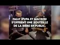 Fally ipupa et le prsident macron soffrent une bouteille de la bire en public fallyipupa