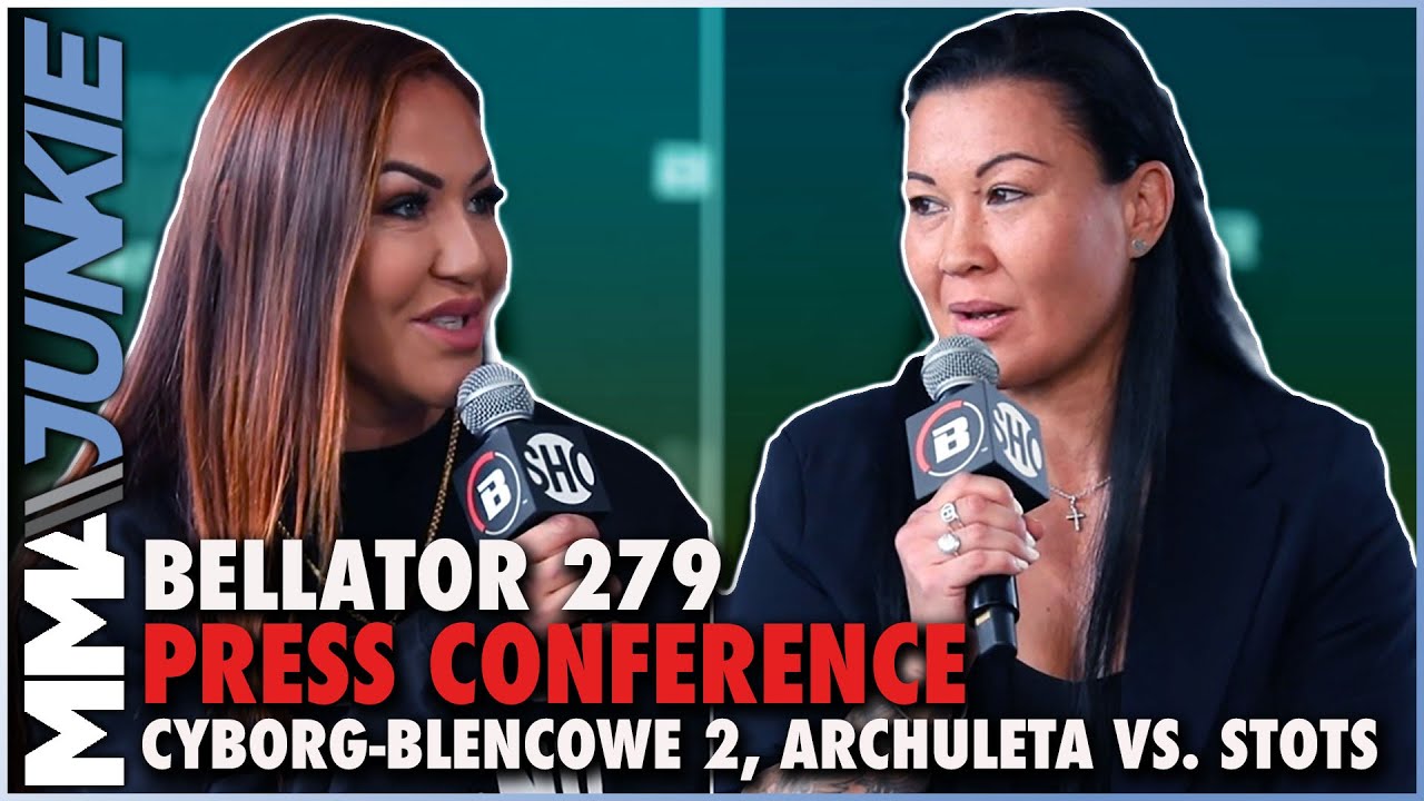 Arlene Blencowe plots massive Cris Cyborg upset in rematch Bellator 279 press conference