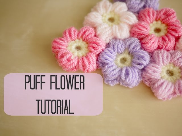 Crochet How To A Puff Flower