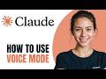 How To Use Voice Mode In Claude AI Easiest Way 2026 Guide