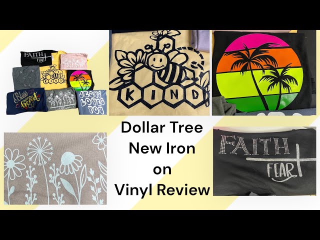 DOLLAR TREE IRON-ON VINYL PAPER REVIEW + WASH TEST!