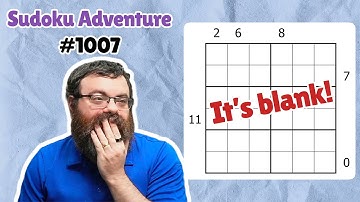Sudoku Adventure #1007 - "Scrabble Blank" by Stuart Sharpe