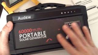 AUDEW　ポータブル電源 大容量60000mAh/220Wh 家庭用蓄電池