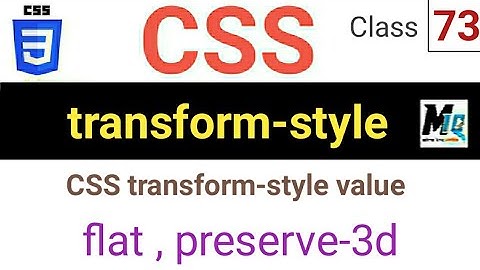 CSS transform-style property || Urdu tutorials for beginner