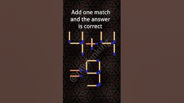 Matchstick brain teaser. Solve matchstick question #puzzlechallenge