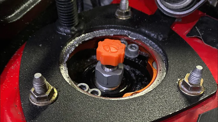 Installing tower brace on Ford Focus st . Adjusting the camber