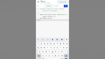 Temperature conversion program in python. #shorts #short #shortvideo #shortsfeed #subscribe #python