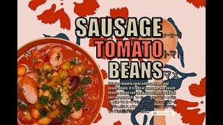 Sausage, Mixed Beans & Tomato Soup (diet soup dietsoup healthy soup low carb weight loss soup keto)