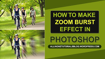 How to make  zoom burst effect in photoshop | photoshop tutorials
