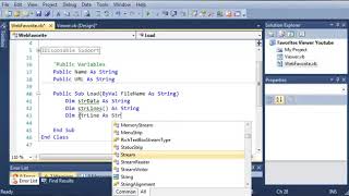 Celebrity Visual Basic Tutorial   189   Favorites Part 2 Creating The WebFavorite Class Wealth