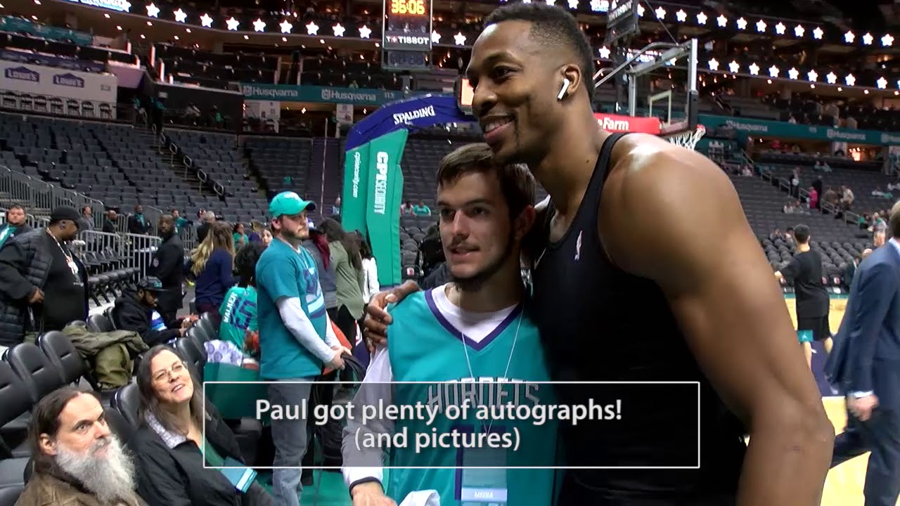 Hornets fan with autism has wish granted 