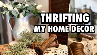 THRIFTING MY HOME DECOR * DECORATE WITH ME USING THRIFTED FINDS *