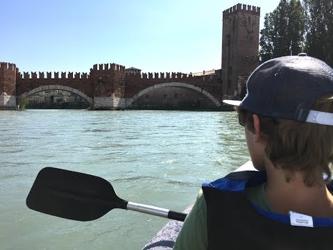 In canoa sull'Adige attraverso la provincia di Verona