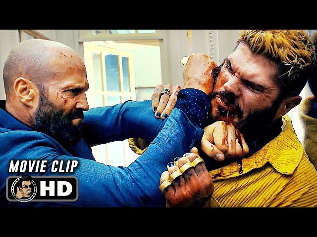 Adam Vs Lazarus Fight Scene | THE BEEKEEPER (2024) Jason Statham, Movie CLIP HD class=