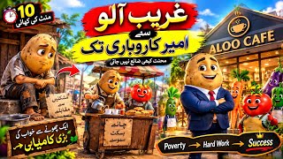 🥔 Gareeb Aloo Ne Banai Apni Bakery ☕ 😱 | Mehnat Karke Ban Gaya Bakery Ka Malik | #vegetableStory 