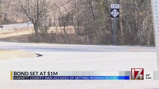 Bond set at $1 million for Harnett County burning suspect