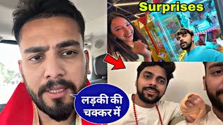 Elvish Yadav React On Love Katariya Surprised His Girlfriend Ashna Chand || Elvish Yadav 😲