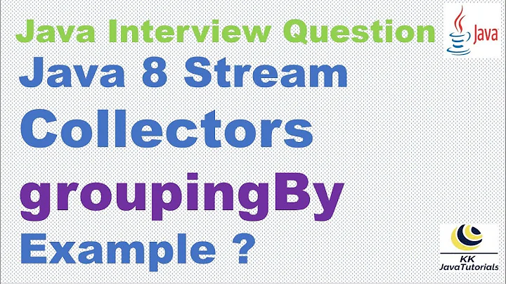 Java 8 Stream Collectors groupingBy Example ? || Java Stream APIs interview question