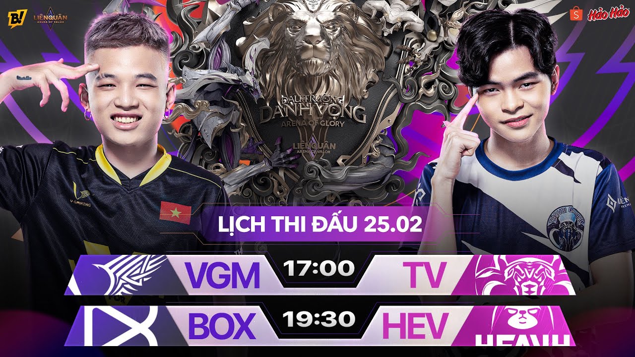 ัrov  Update  VGM vs TV | BOX vs HEV | ĐTDV MÙA XUÂN 2022 VÒNG 5 NGÀY 2 - 25/02