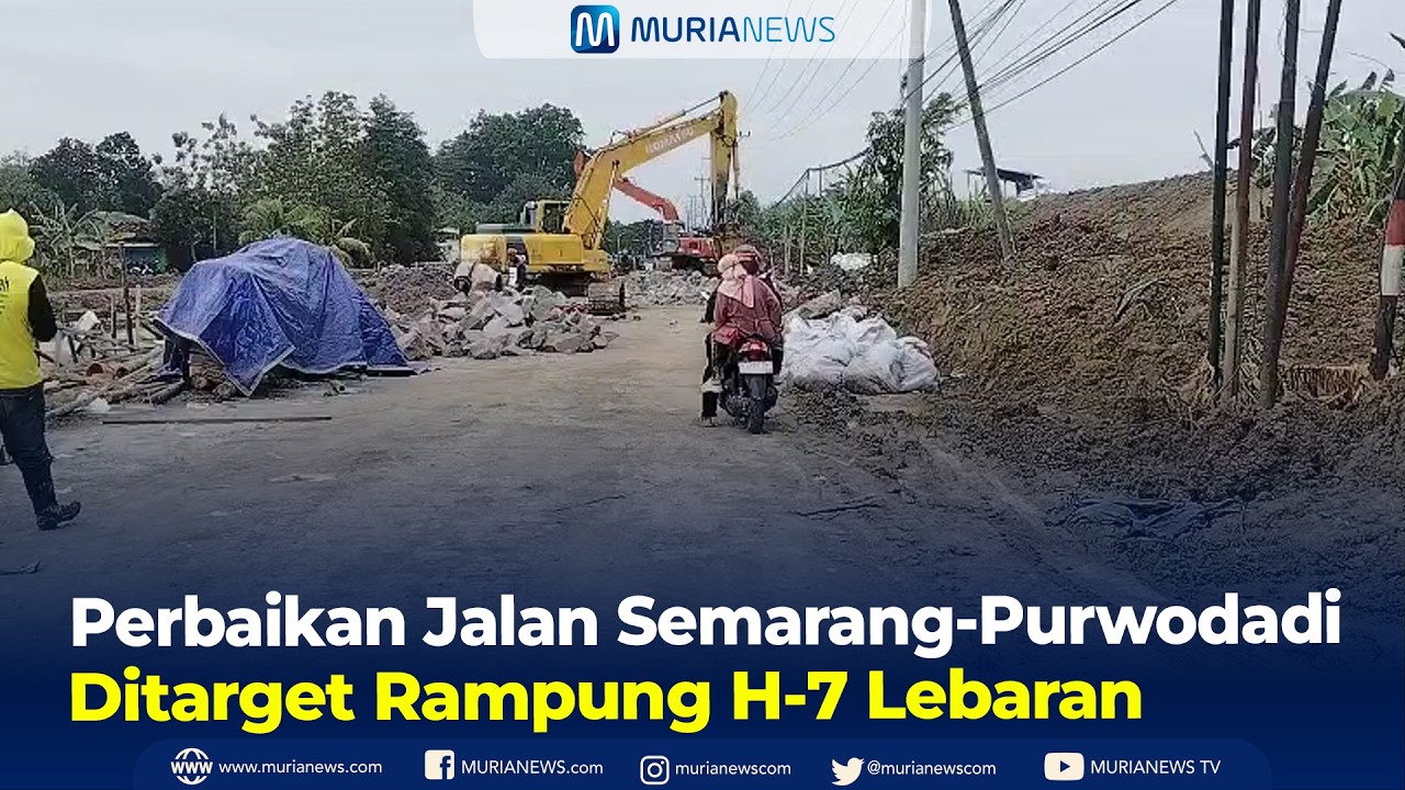 Perbaikan Jalan Semarang-Purwodadi Putus Ditarget Rampung H-7 Lebaran