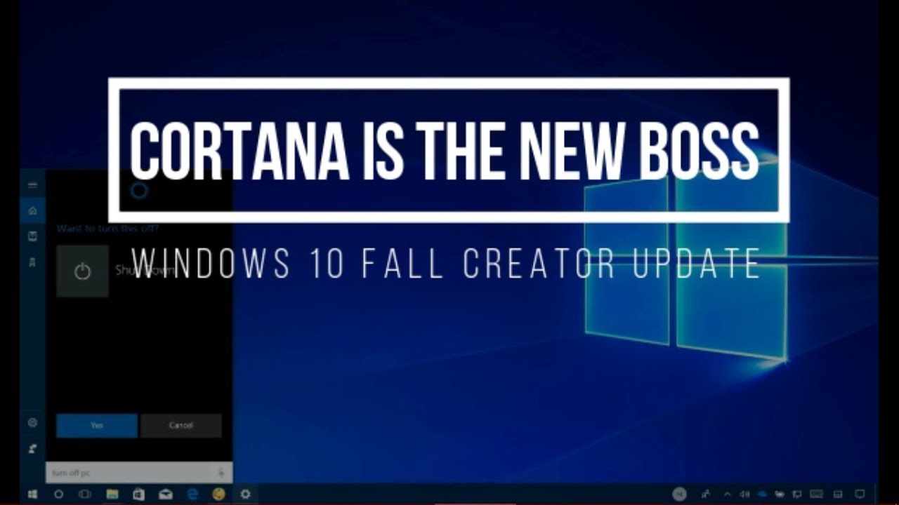 Cortana in the Windows 10 Fall Creators Update - YouTube