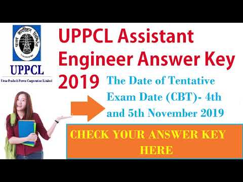 UPPCL Assistant Engineer Answer Key 2019 AE Peper Solution