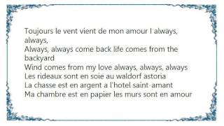 Céline Dion - Ma Chambre Lyrics